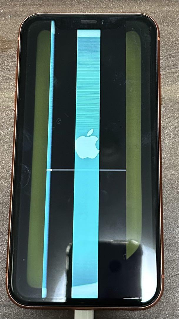 iPhone XR ブラック 64GB SIMフリー 画面割れ