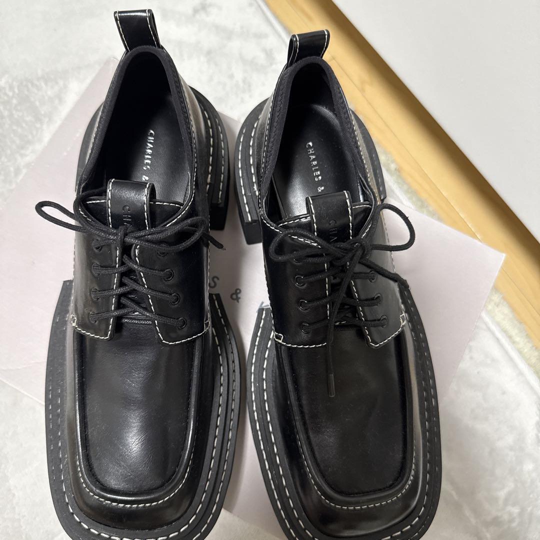 CHARLES & KEITH ブラック ローファー 38 CHARLES & KEITH ブラックローファー 38 - メルカリ
