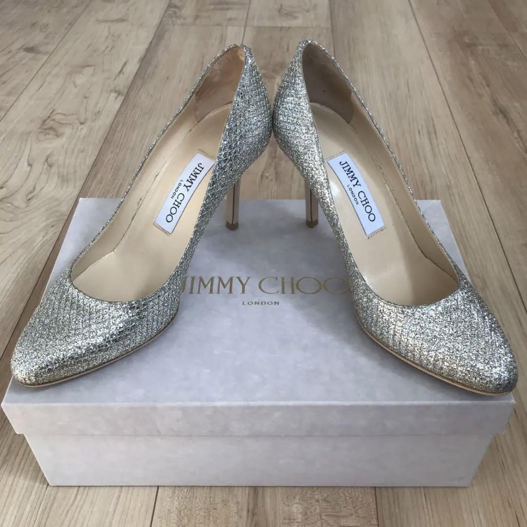 JIMMY CHOO ジミーチュウウエディング グリッターパンプス 新品同様