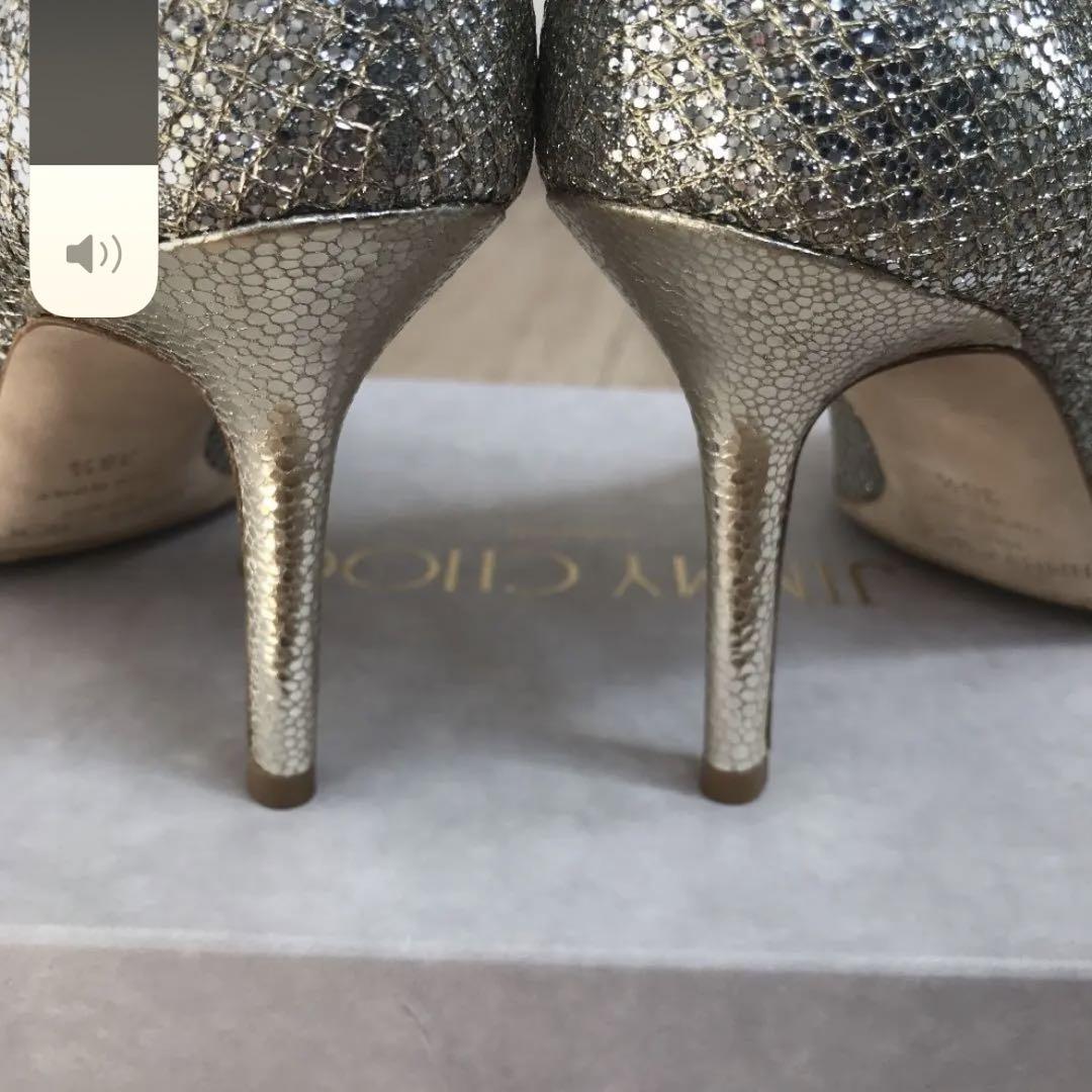 JIMMY CHOO ジミーチュウウエディング グリッターパンプス