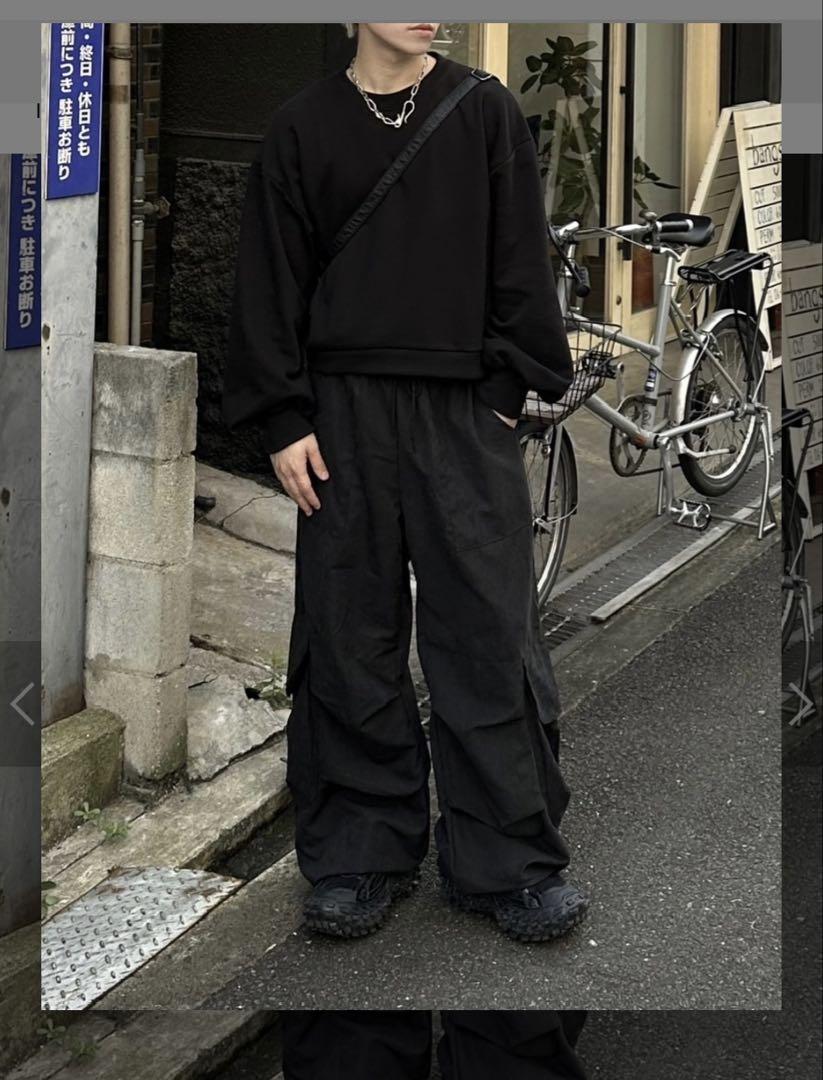 トップス unisex cropped balloon sweat