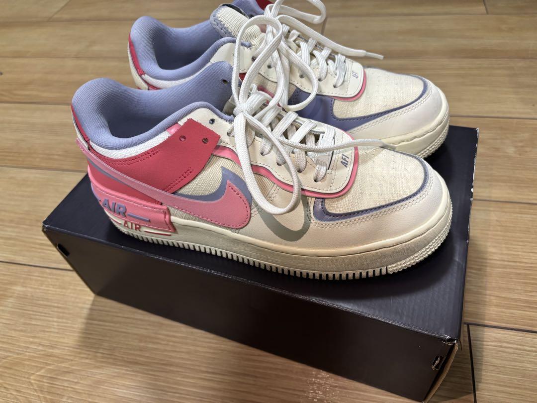 Nike Air Force 1 ホワイト/ピンク/グレー　24.5