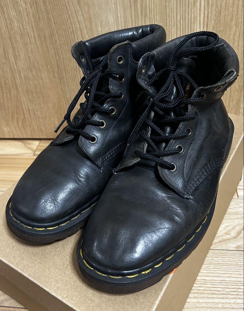靴 Dr. Martens 6HOLES BLACK MADE IN ENGLAND