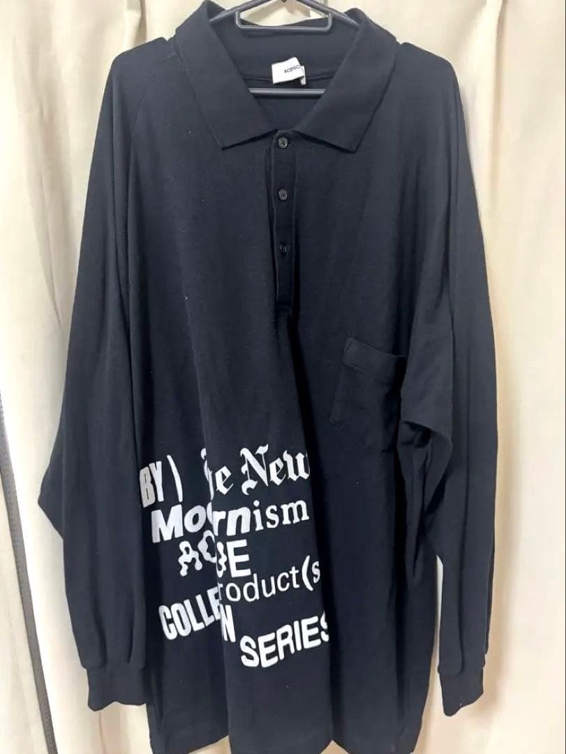 BODYSO ロングブラック ポロシャツ