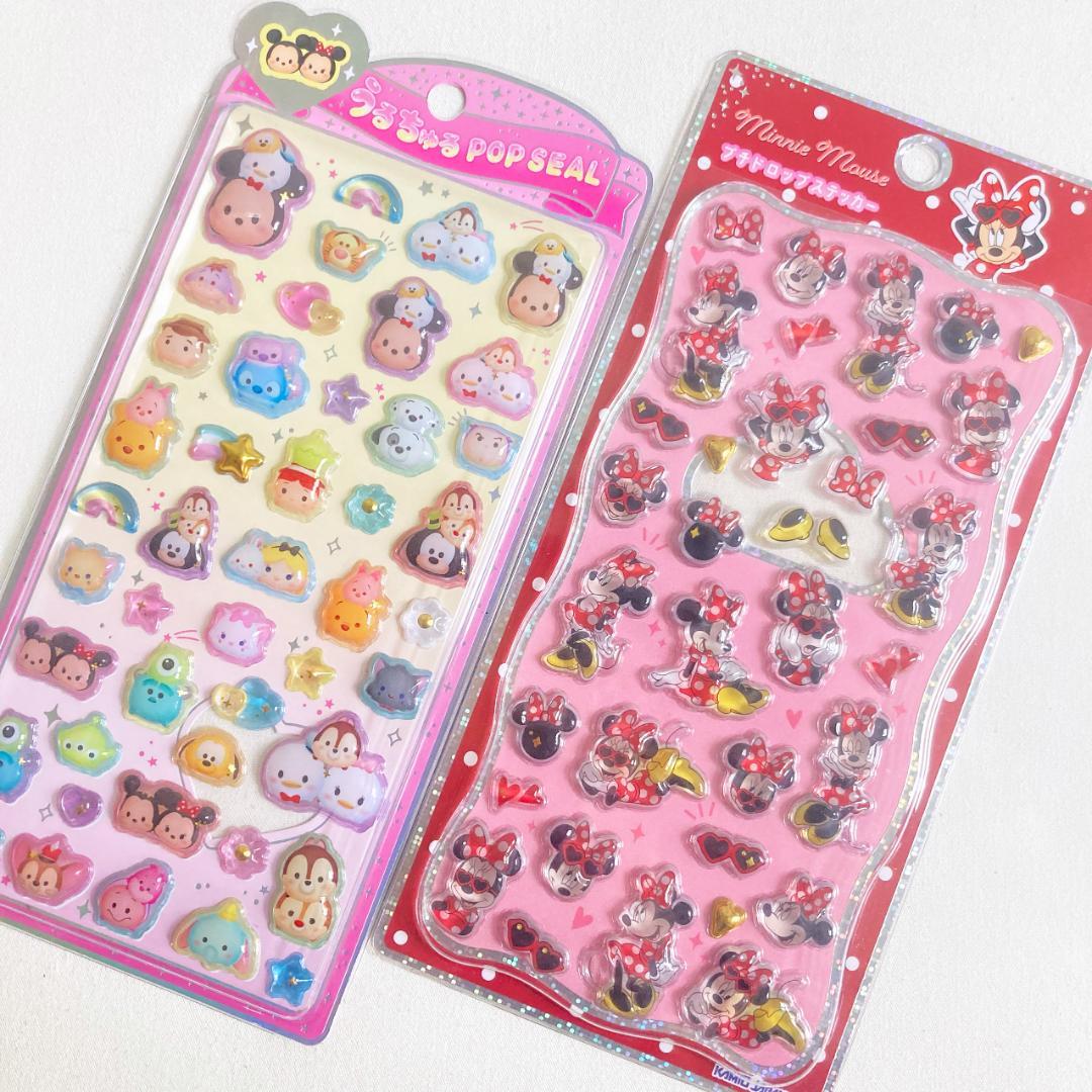 ディズニー うるちゅるポップシール ツムツム プチドロップステッカー