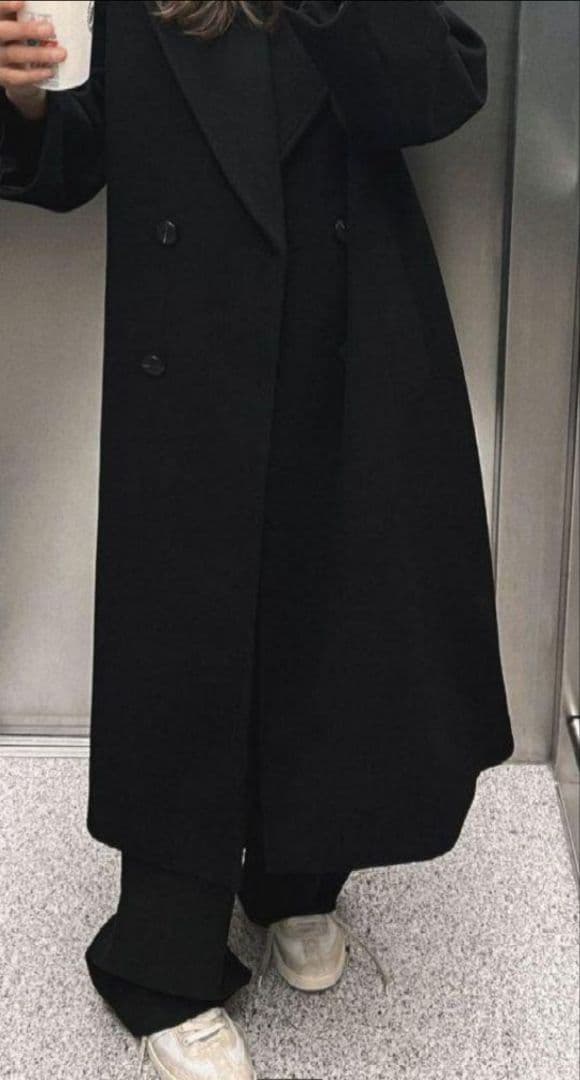 匿名配送♡新品未使用タグ付き♡ZARA オーバーサイズ ソフトコート ブラック 匿名配送♡新品未使用タグ付き♡ZARA オーバーサイズ ソフトコート ブラック