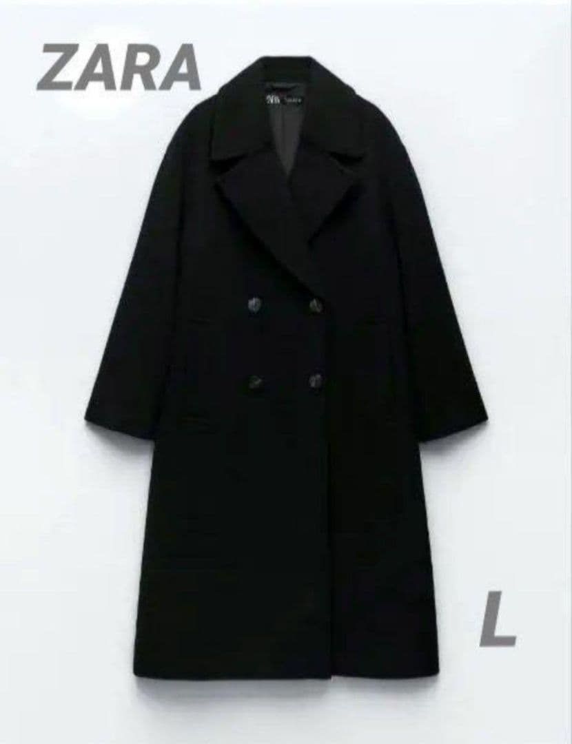 匿名配送♡新品未使用タグ付き♡ZARA オーバーサイズ ソフトコート ブラック 匿名配送♡新品未使用タグ付き♡ZARA オーバーサイズ ソフトコート ブラック