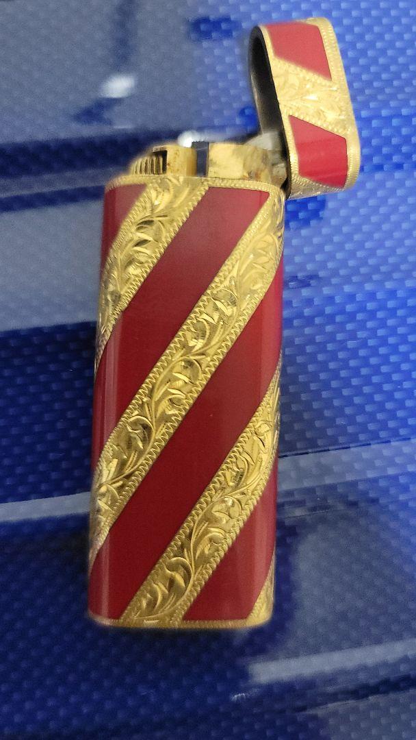 ロイキング Royking カルティエ Cartierガスライター18k刻印有