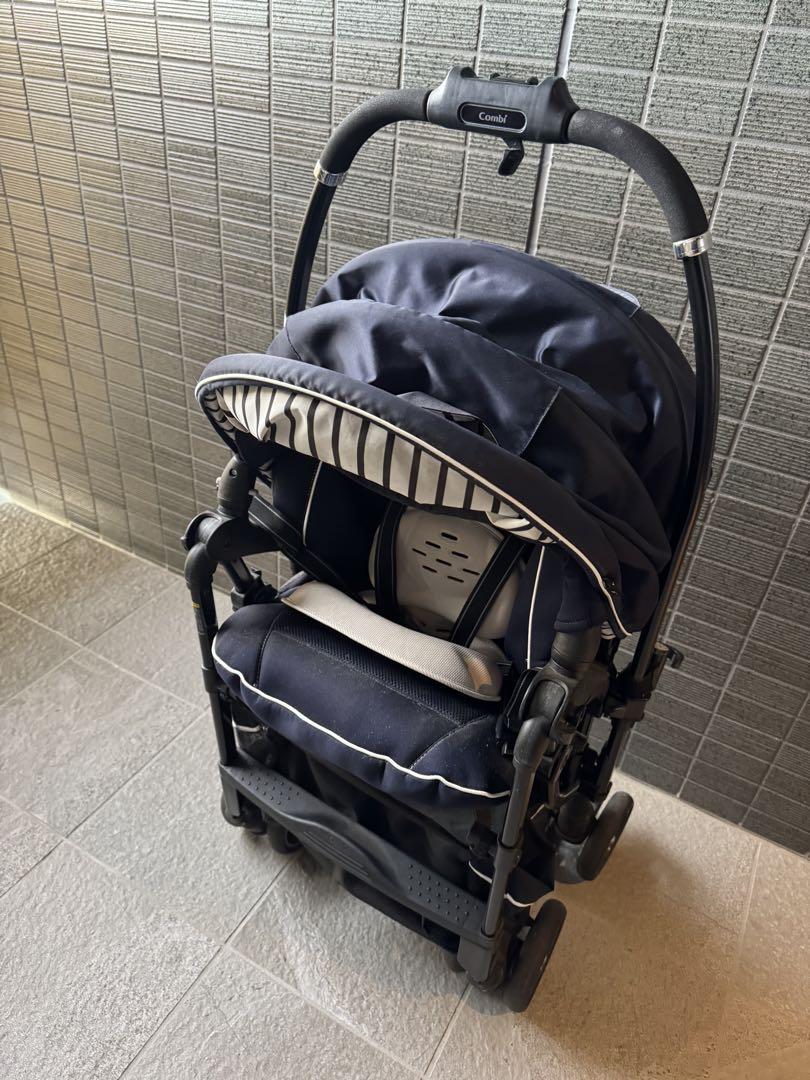 【美品】コンビ メチャカルハンディ オート4キャス エッグショック両対面式 HF