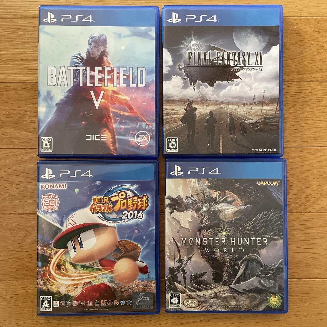 福袋 オンライン PS4】ファイナルファンタジー15・モンハンワールド等 4本まとめ 家庭用ゲーム機本体