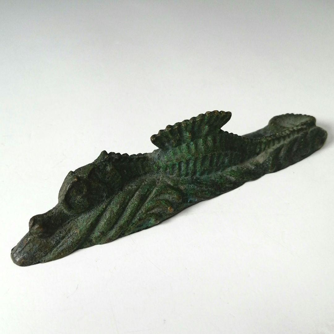 超安い ペーパーウェイト 銘あり 文鎮 竜 龍 青銅 ドラゴン 検索 筆置 工芸品