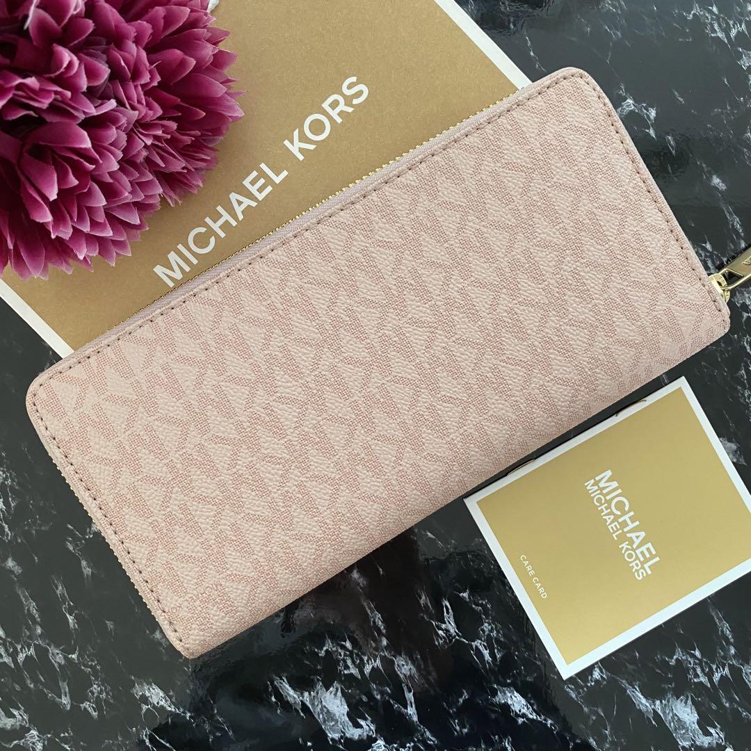 ♩新品 MICHAEL KORS 長財布 マイケルコース ライトピンク 長 ♩新品 MICHAEL KORS 長財布 マイケルコース ライトピンク 長