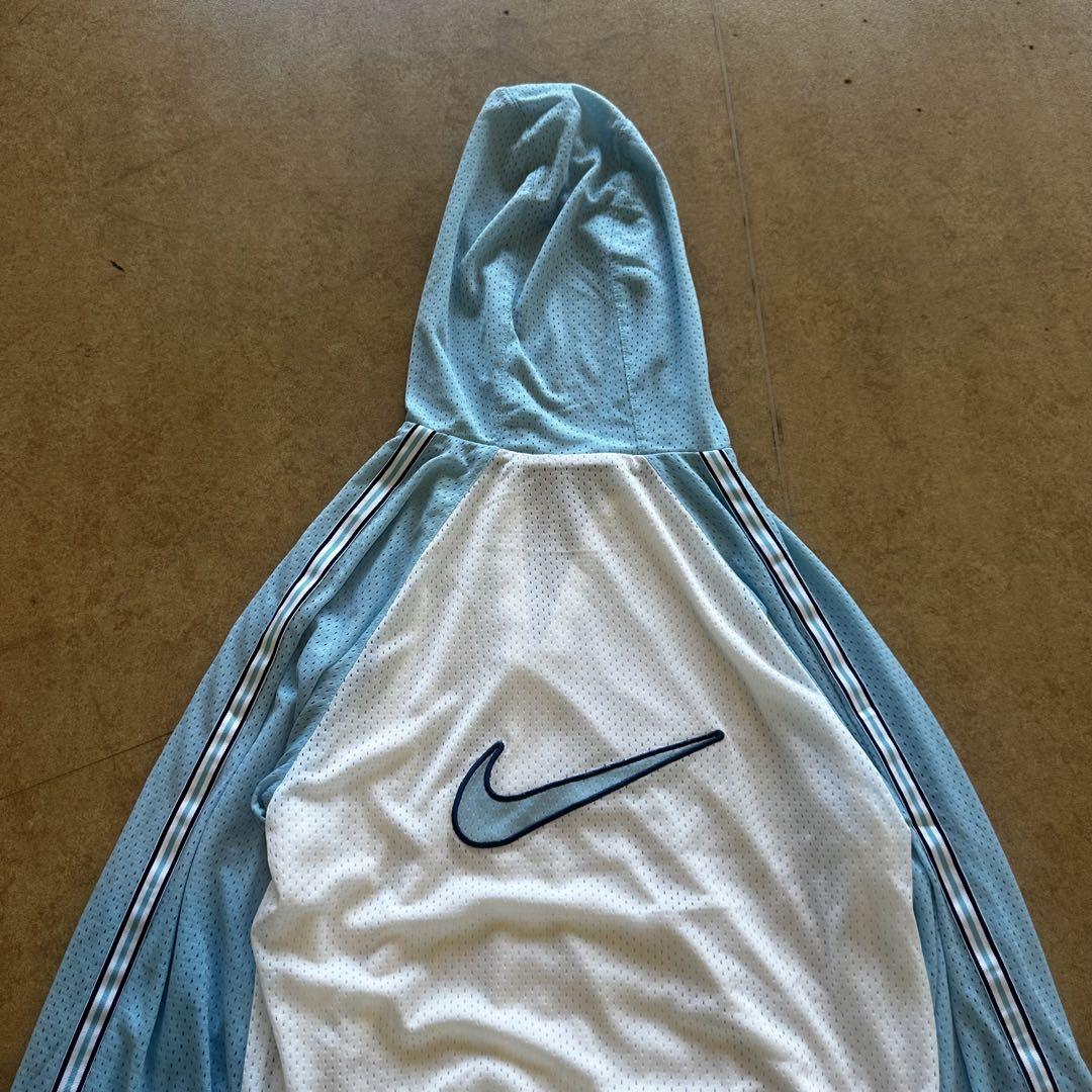 トップス 90s NIKE BIG swoosh mesh zip hoodie y2k 90s NIKE BIG swoosh mesh zip hoodie y2k - メルカリ