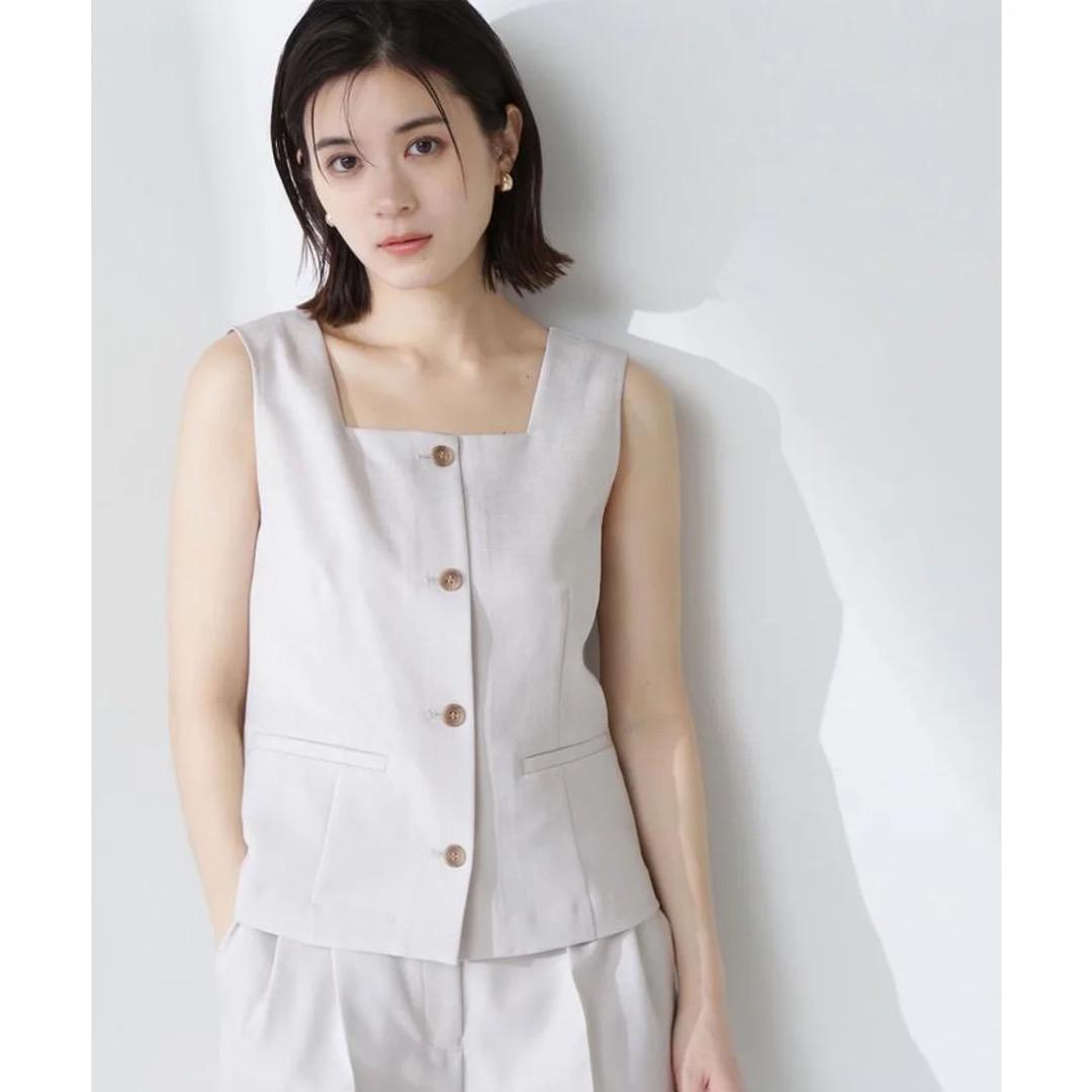 Natural Beauty Basic♡リネンライクツイルシリーズベスト