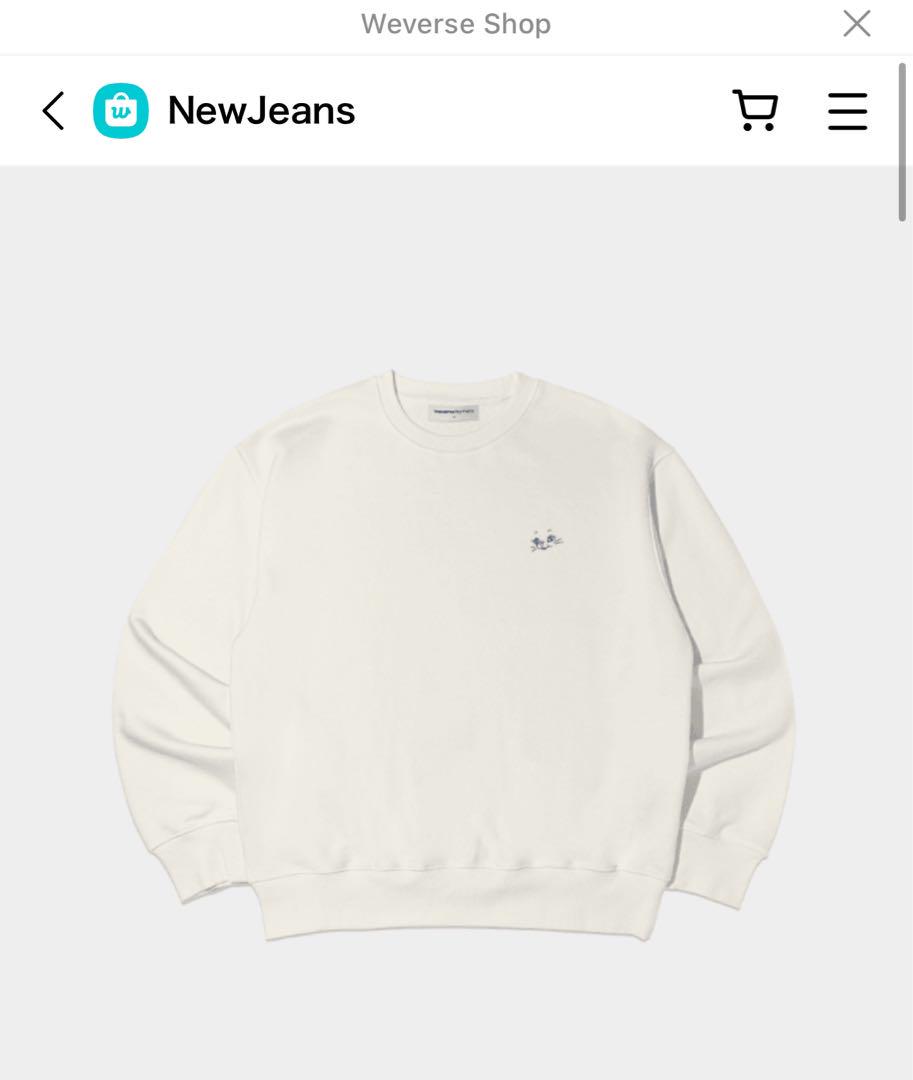 newjeans スウェット　白