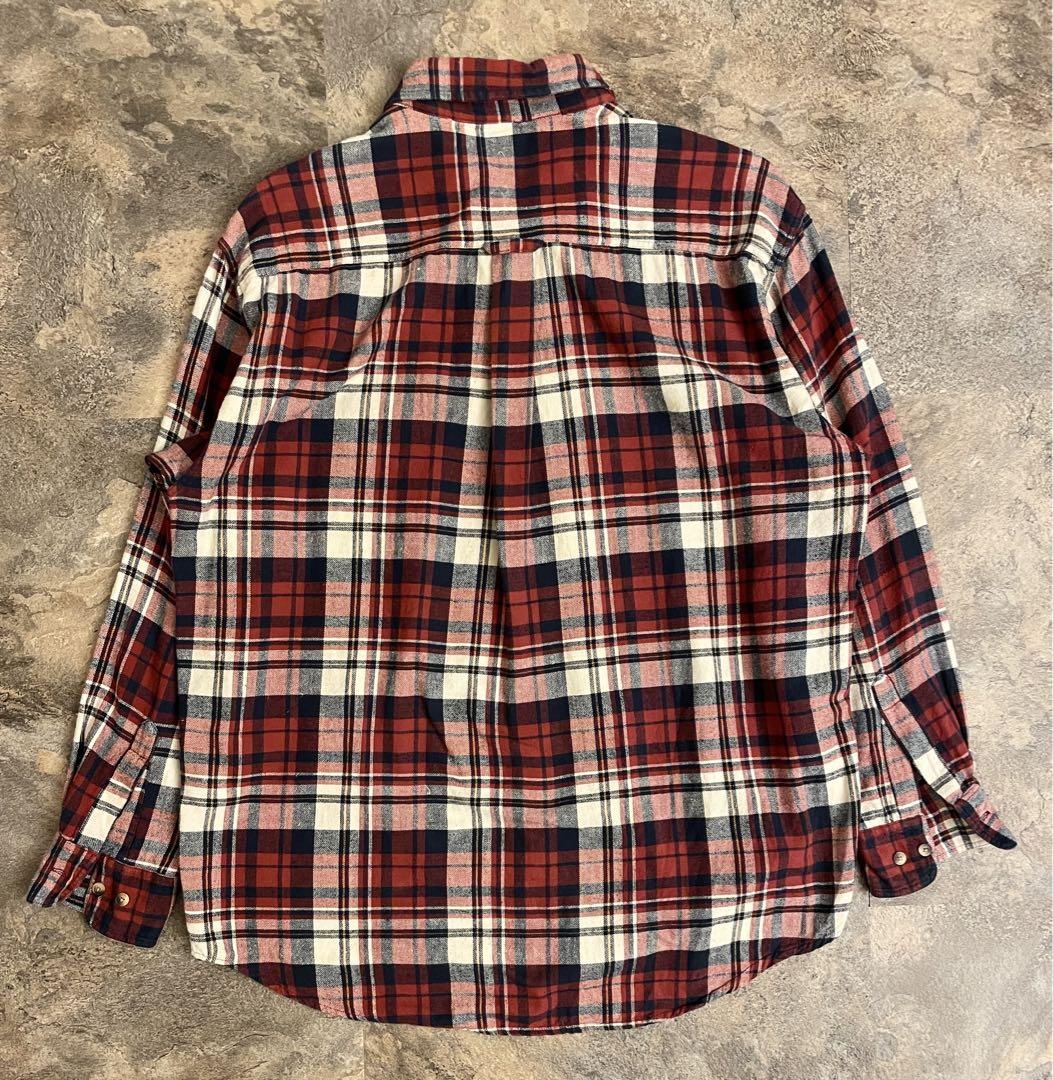 90s DOCKERS ドッカーズ タータンチェック ネルシャツ XL