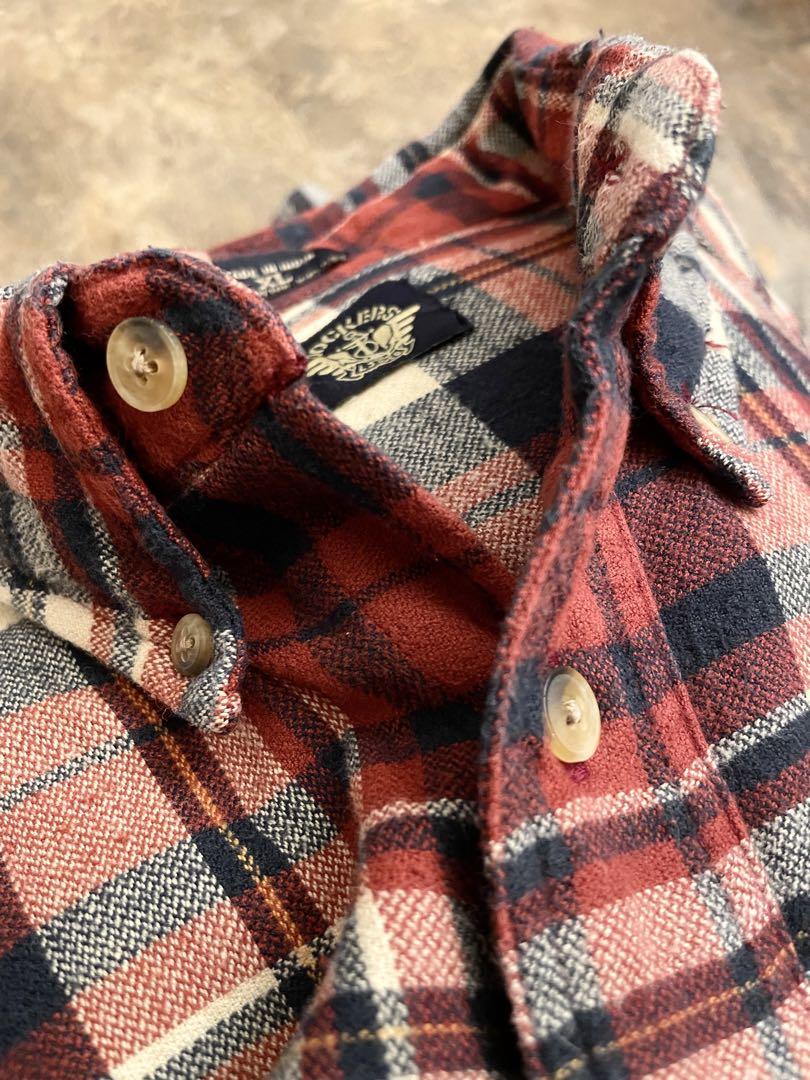 90s DOCKERS ドッカーズ タータンチェック ネルシャツ XL