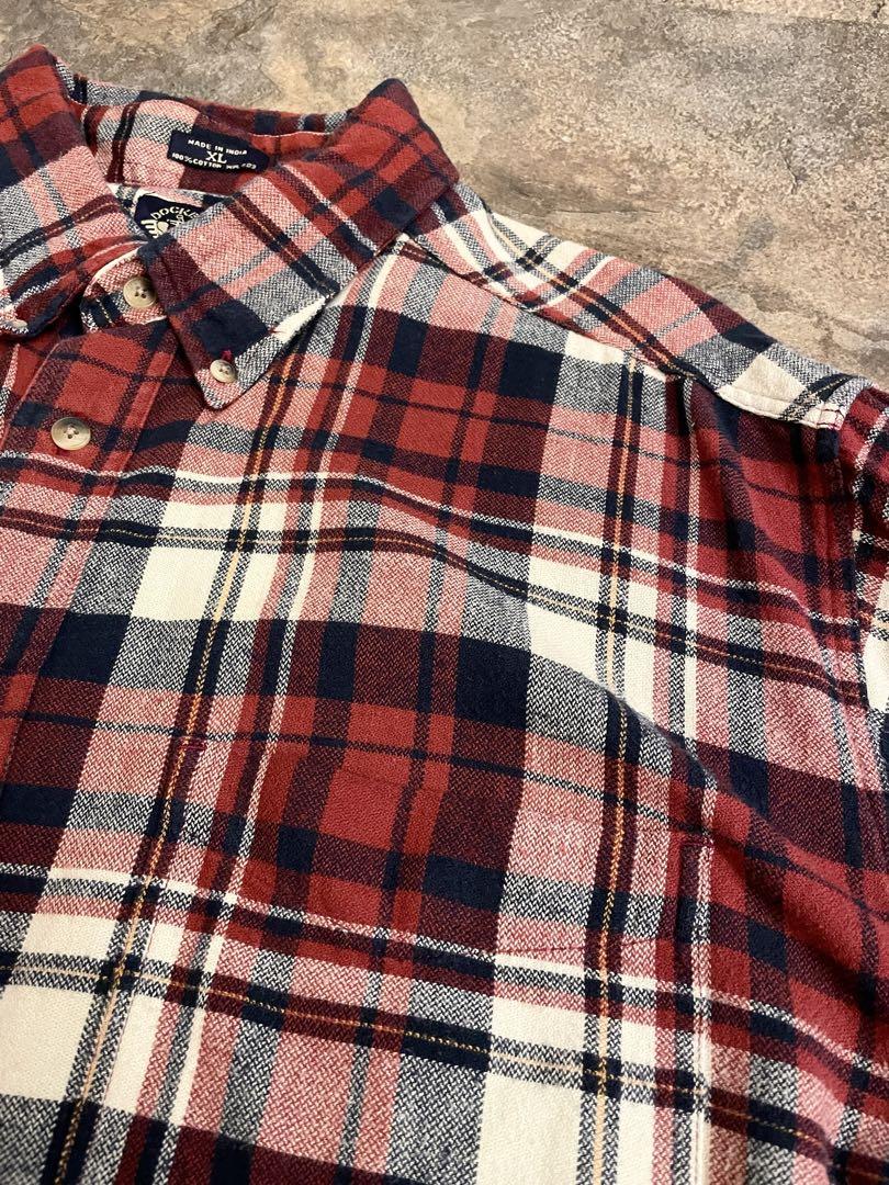 90s DOCKERS ドッカーズ タータンチェック ネルシャツ XL