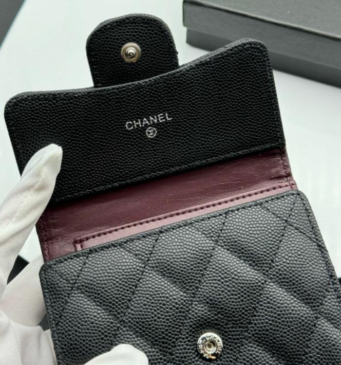 CHANEL ☆人気 希少 三つ折り財布 ブラック 人気 希少 三つ折り財布 ブラック 男女兼用 - メルカリ
