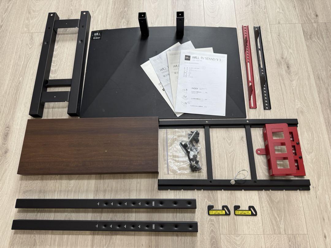 【USED品】EQUALS WALL V3 テレビスタンド　ロータイプ