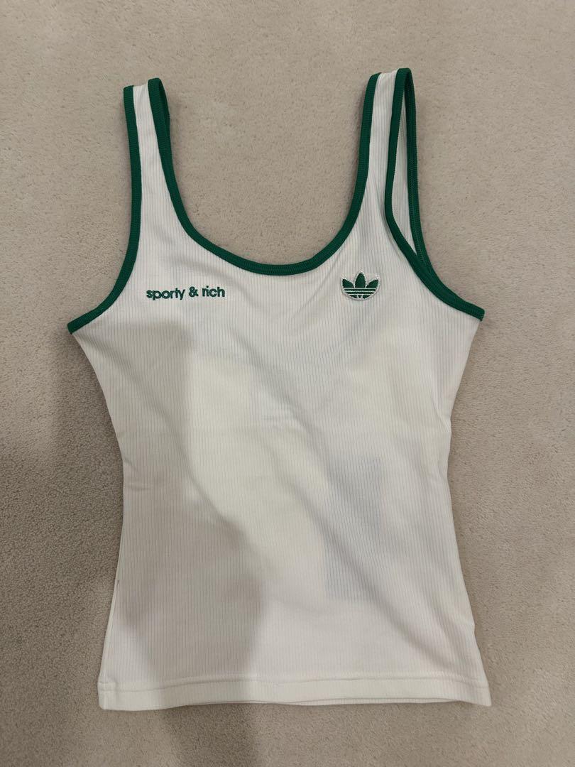 adidas sporty & rich タンクトップ ホワイト