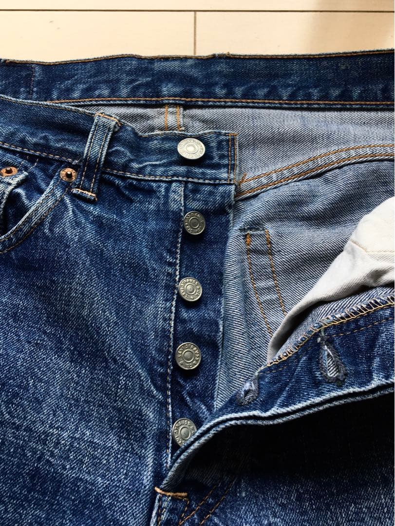 極上】濃紺 501 ビッグE 31×29 60年代 鬼ヒゲ リーバイス