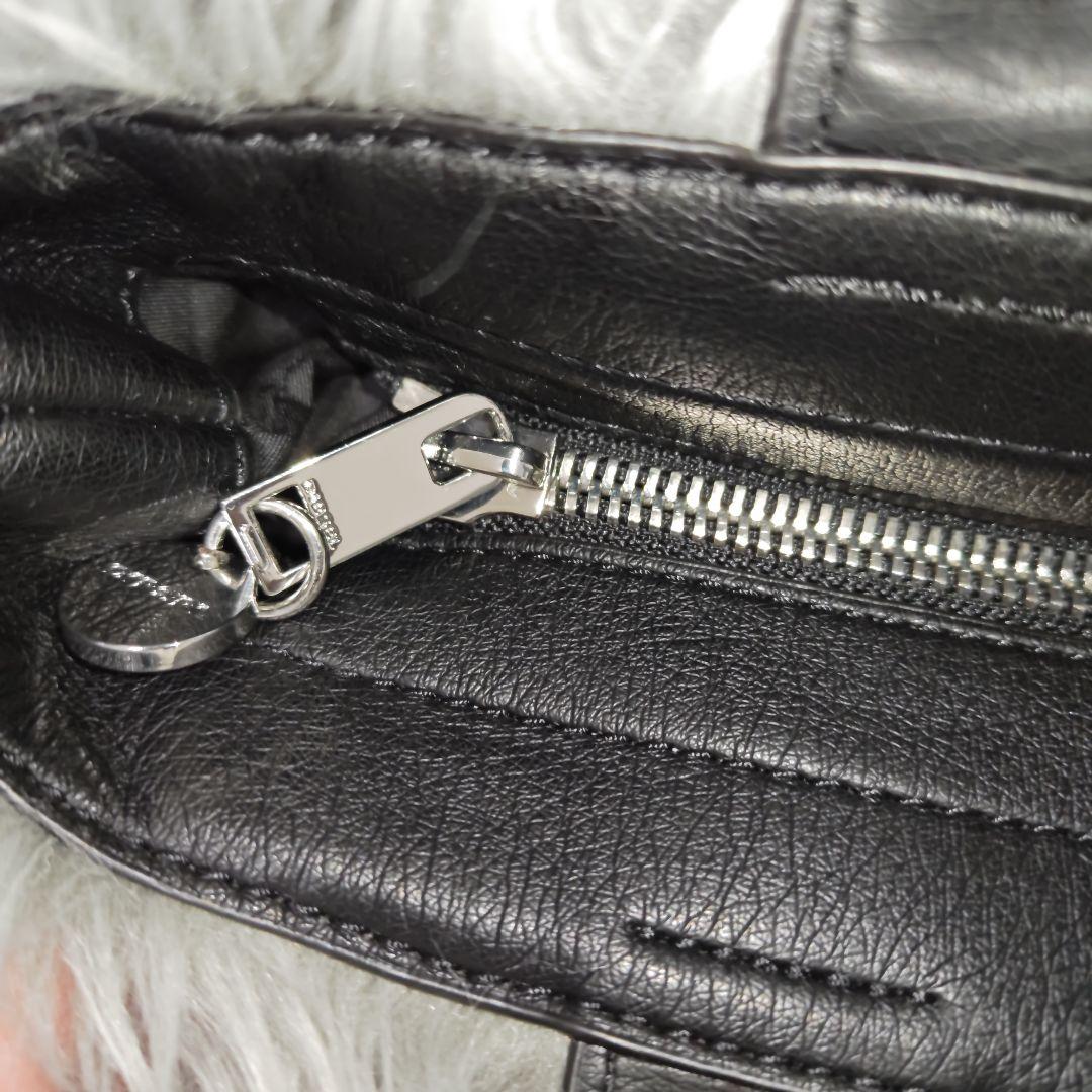 未使用品★DIESELディーゼル ファー 2wayショルダーバッグ ハンドバッグ