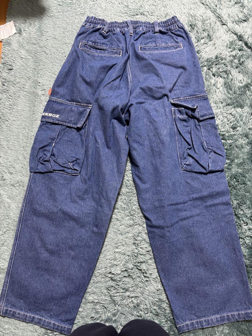 KEBOZ DENIM CARGO PANTS