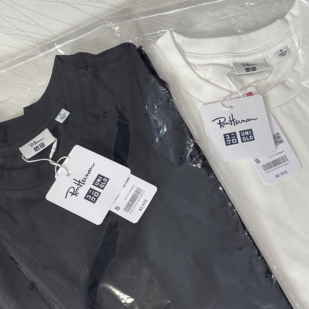新品Ron Herman × UNIQLO Tシャツ 黒白セット sサイズ 2枚