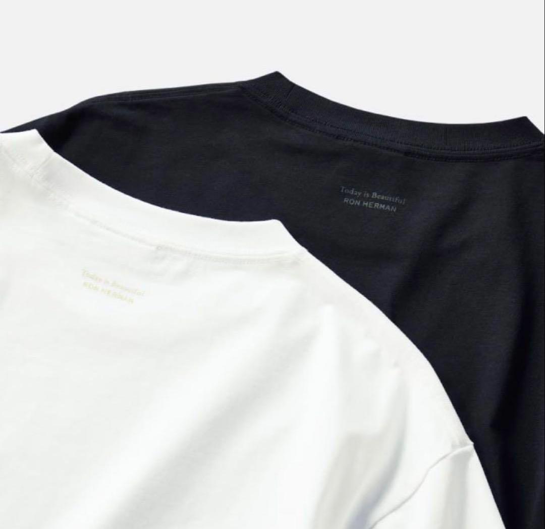 新しく着き 新品Ron 2枚 sサイズ 黒白セット Tシャツ UNIQLO × Herman トップス