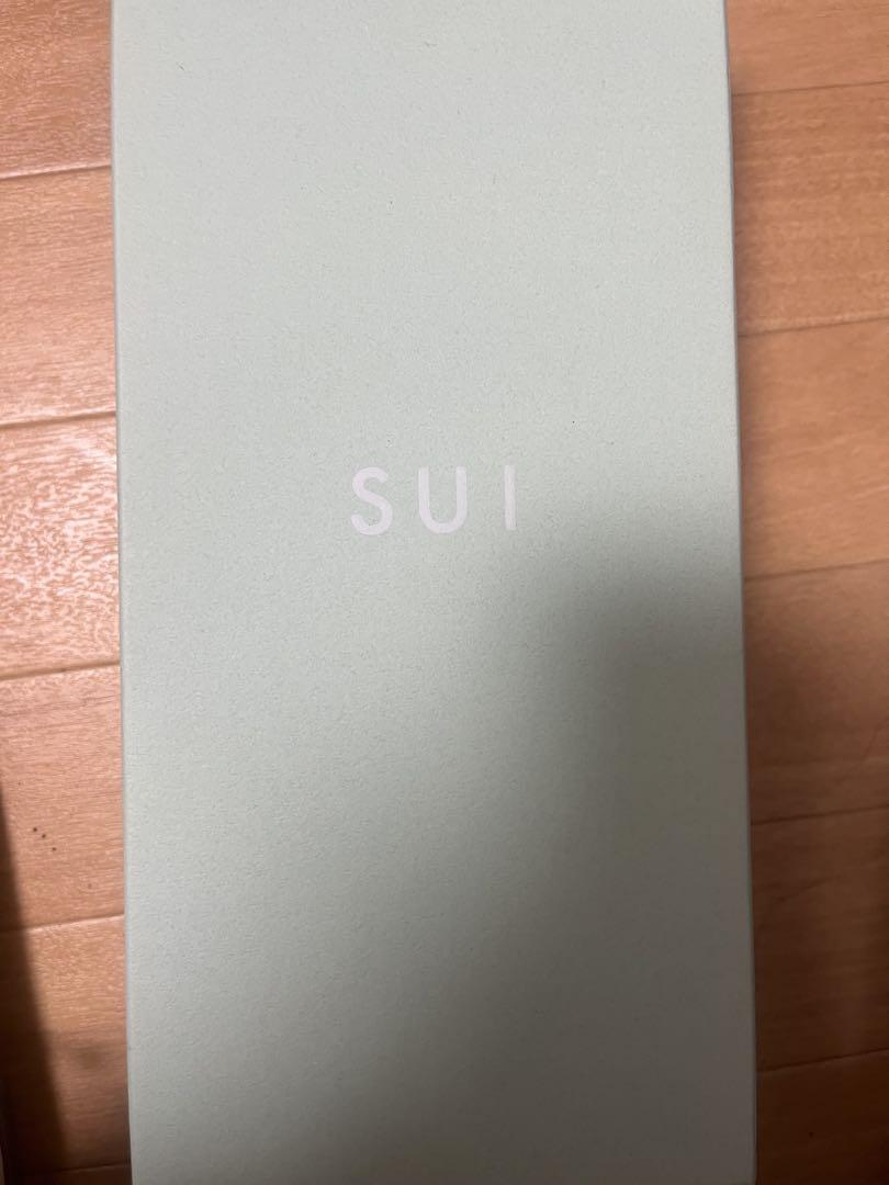 SUI レースアップフラットシューズ ホワイト