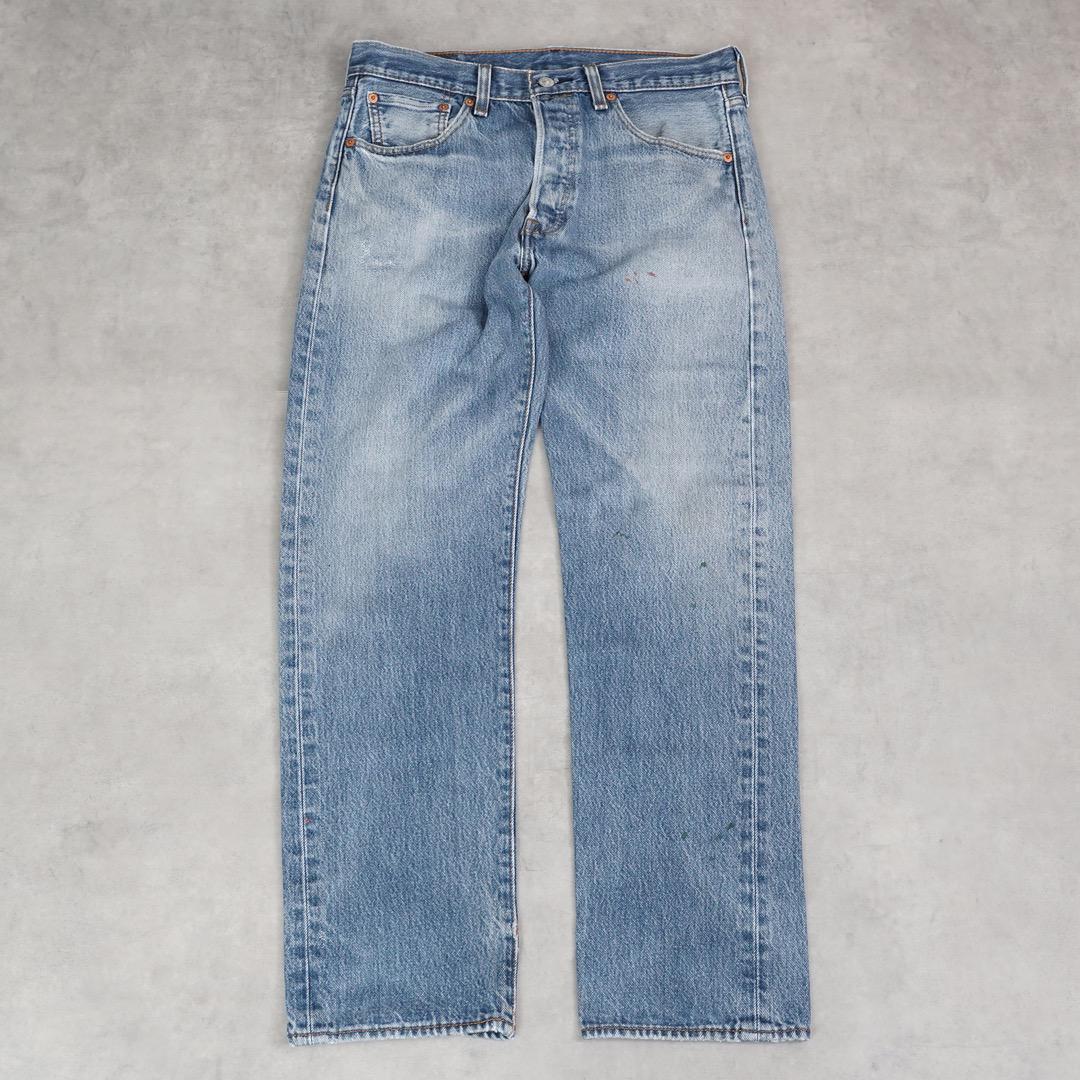 リーバイス501 Levis W33 ブルーデニム 青 パンツ ヒゲ 14625