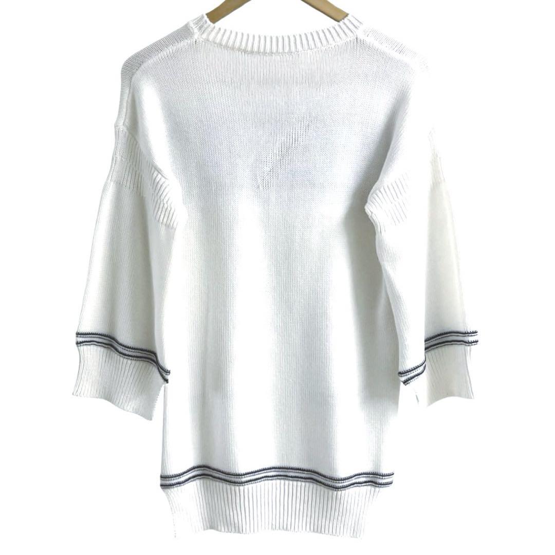 豪華 ニット スリット ロゴ マルニ MARNI セーター 36 レディース トップス
