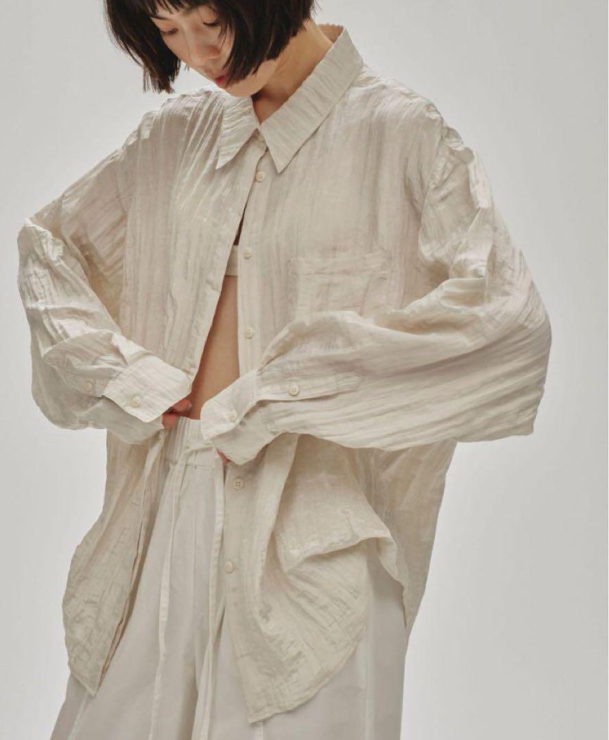 todayful Crape Satin Shirts エクリュ