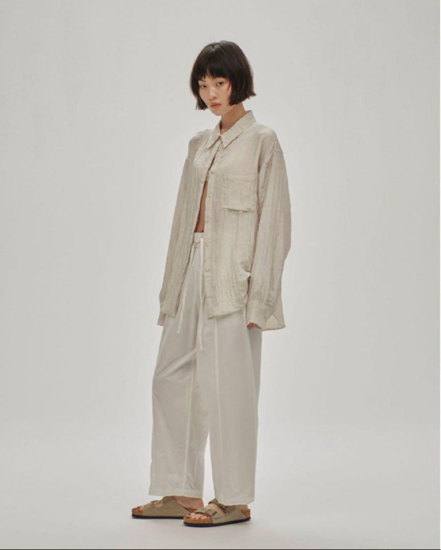 todayful Crape Satin Shirts エクリュ