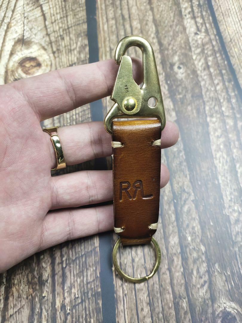美品 RRL レザー キーリング ホルダー ラルフ leather