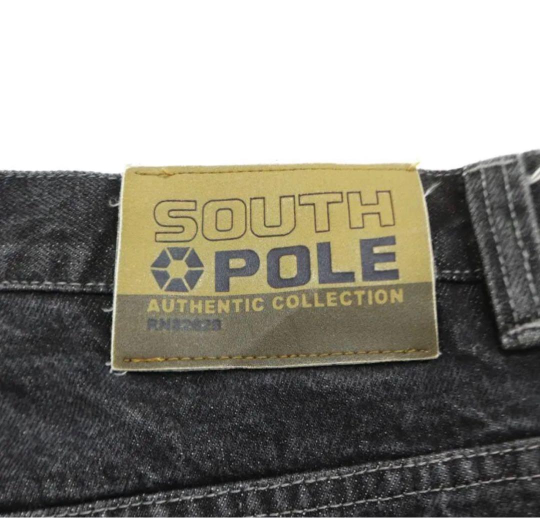 90s vintage SOUTHPOLE ブラックペインターパンツ