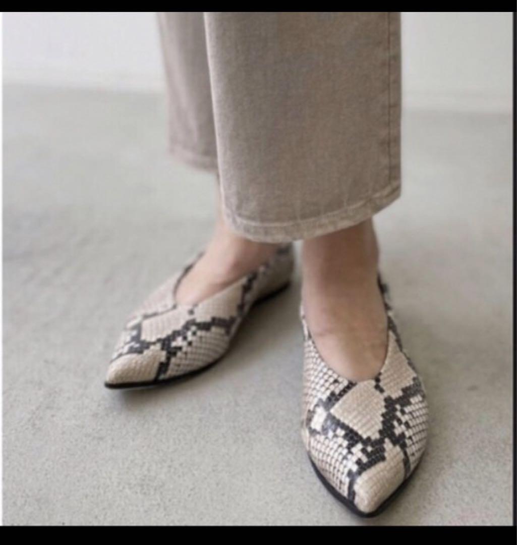 アパルトモン  BRENTA Python Ballet shoes 38