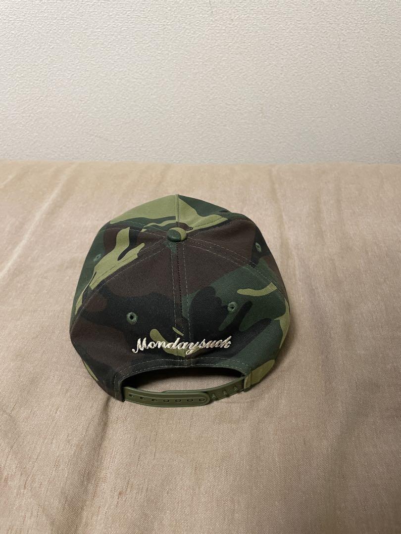 完売品 mondaysuck キャップ 迷彩 マンデーサック ヤンキース