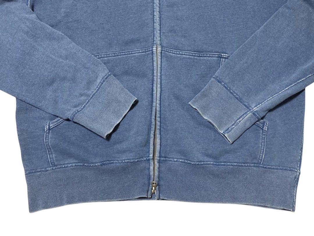 LACOSTE インディゴ ジップ スウェット パーカ XL