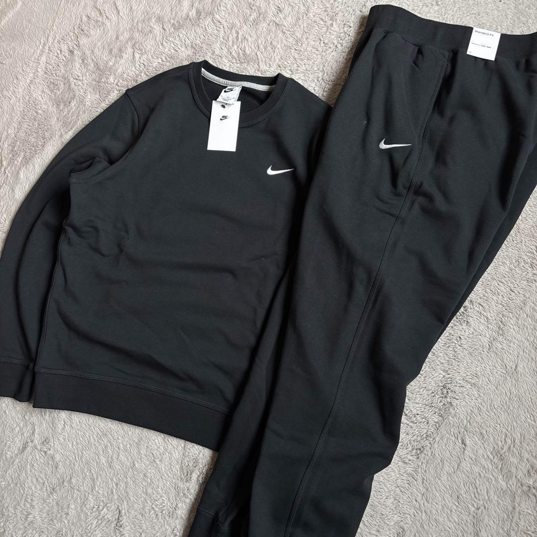 新品 Lサイズ NIKE ナイキ セットアップ ブラック 刺繍 スウェット