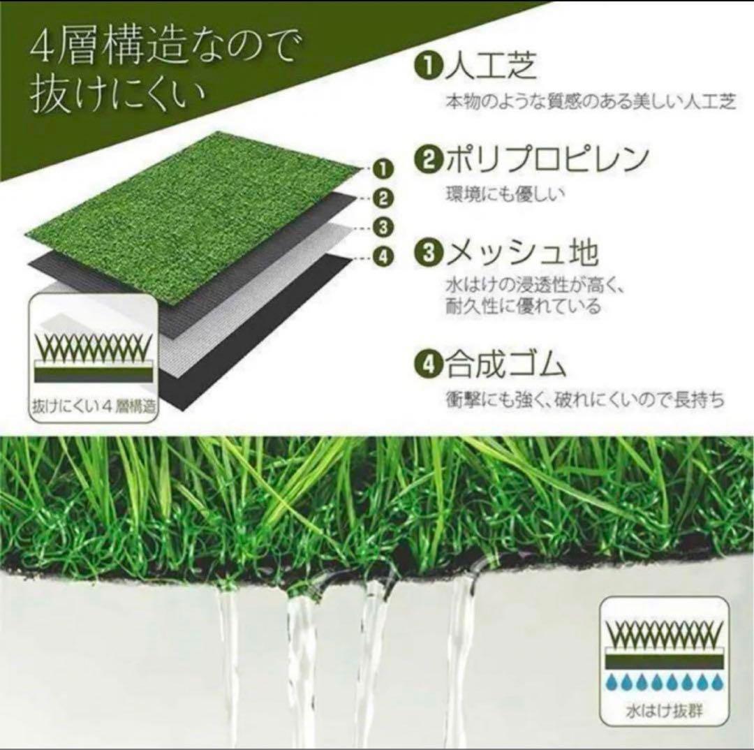 人工芝 ロール リアル 2m×10m 芝丈35mm密度2倍 固定ピン付