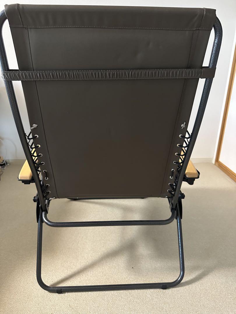 中古　TIMBER RIDGE リクライニングチェア折りたたみ 耐荷重160kg
