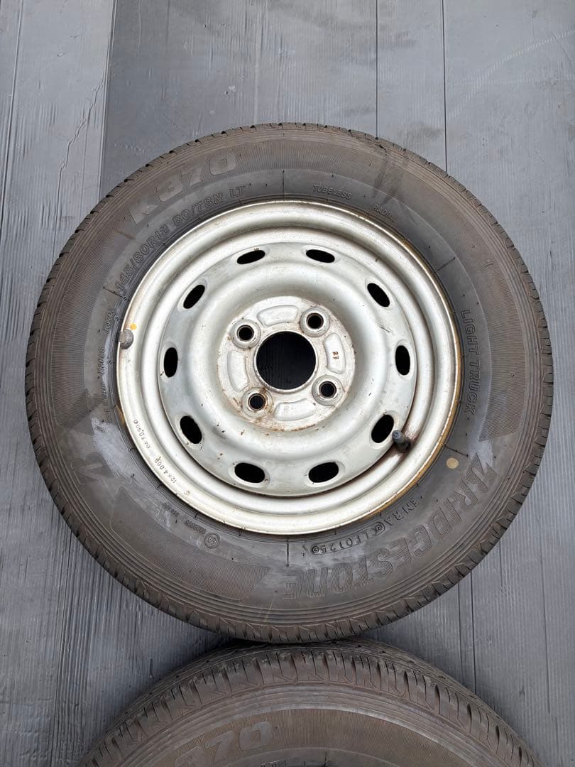 【激安通販】 軽バン軽トラ 25年 サンバー K370 145 80R12 ２本 み 堂BRIDGESTONE アイテム最大70％オフ！