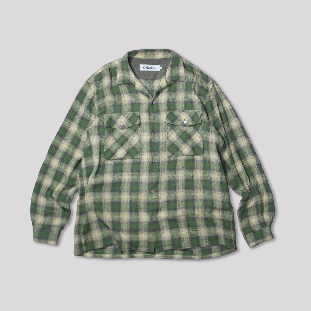 caledoor カレドア パナマクロスチェックシャツ LL AURALEE