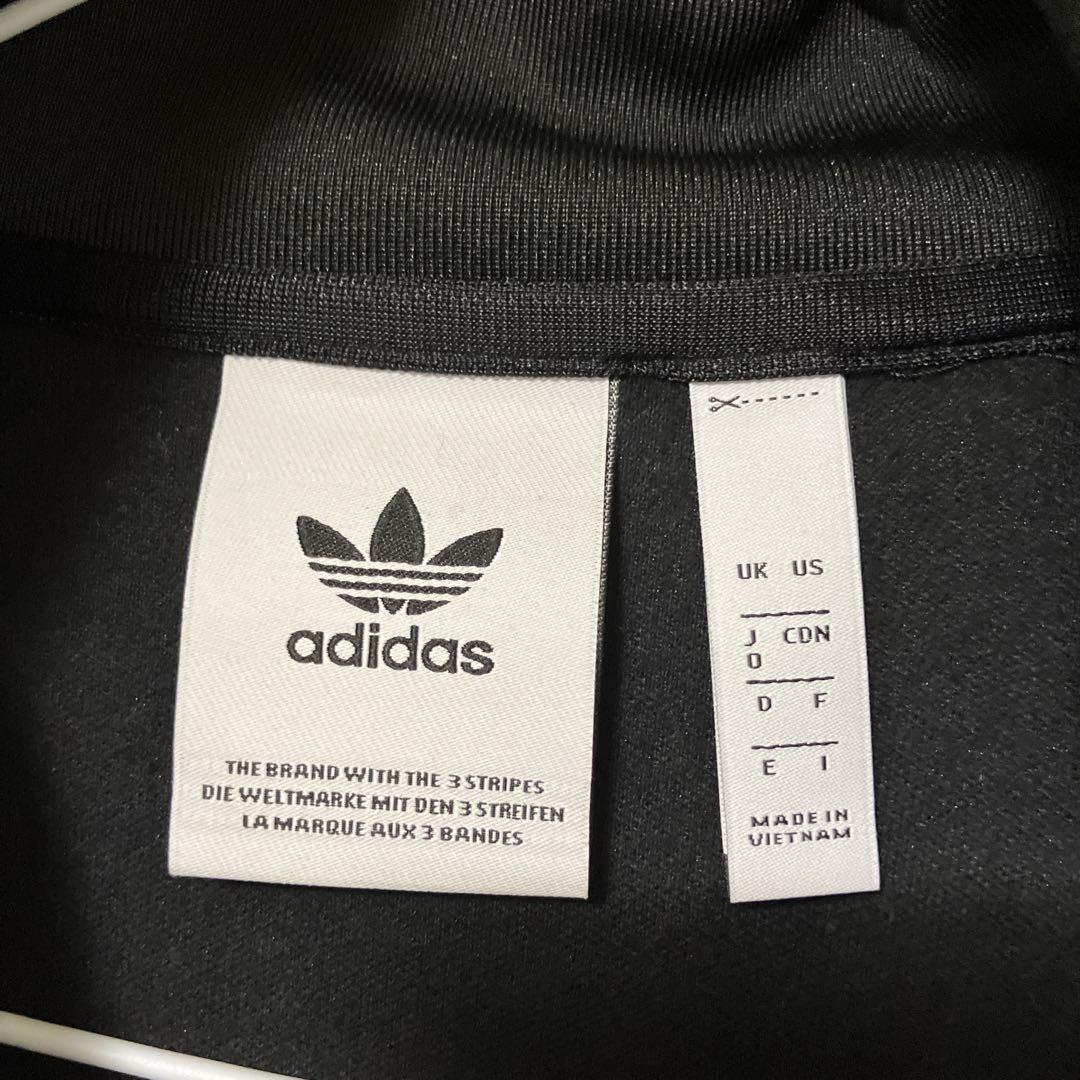 【即購入⭕️】ダブルジップ ハイネックadidas トラックジャケット 黒 L