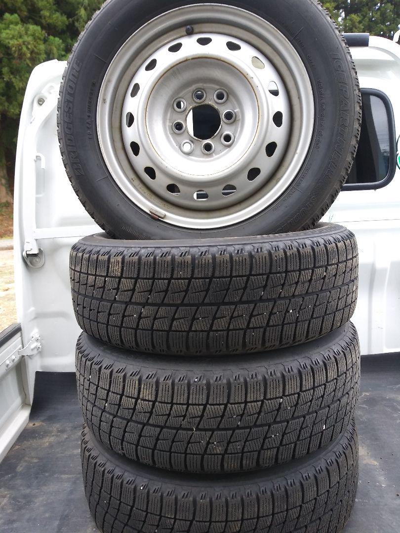 185/60R15 ブリヂストンアイスパートナーS/T  4穴鉄ホイールセット