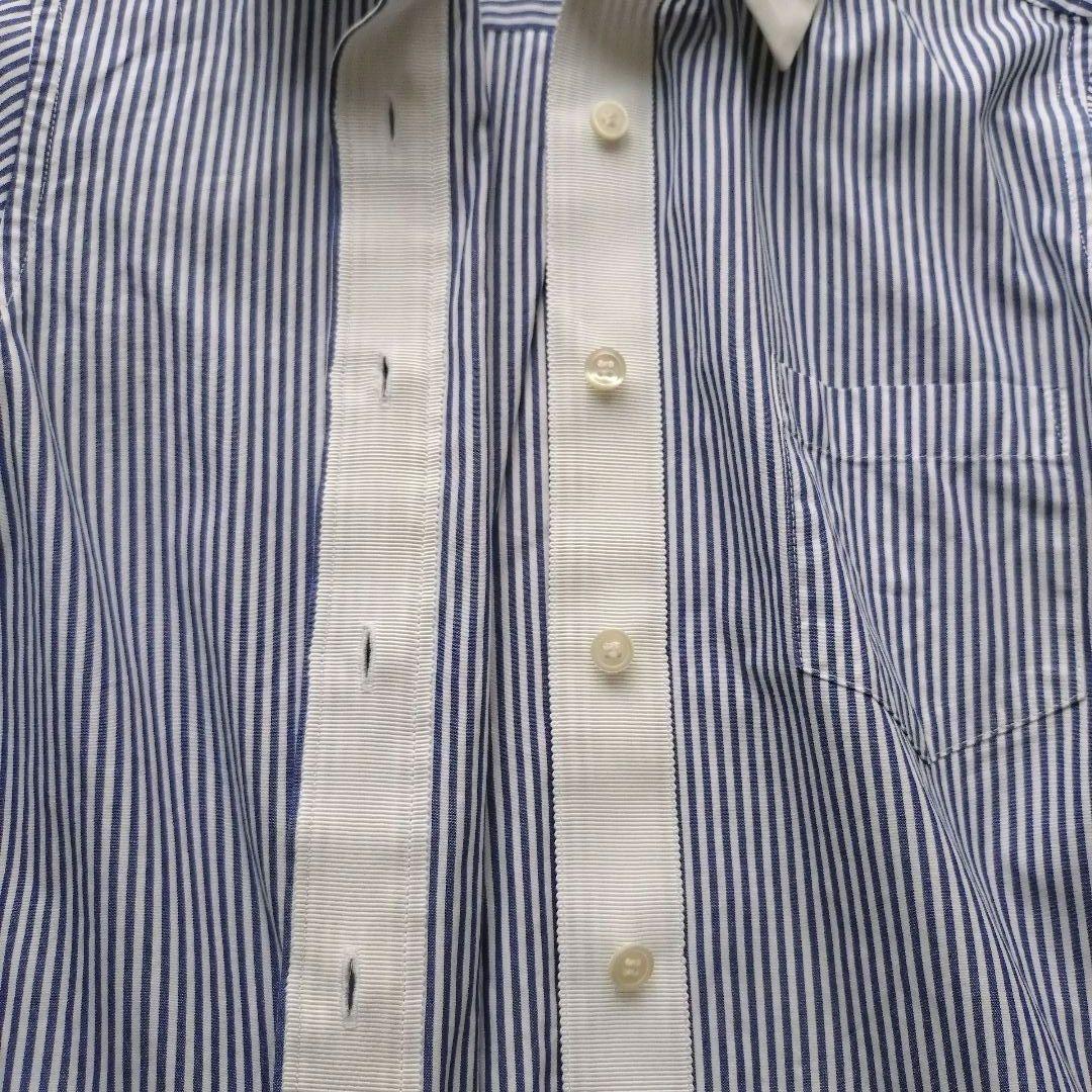 美品 sacai luck 長袖シャツ Aライン ストライプ ドローコード