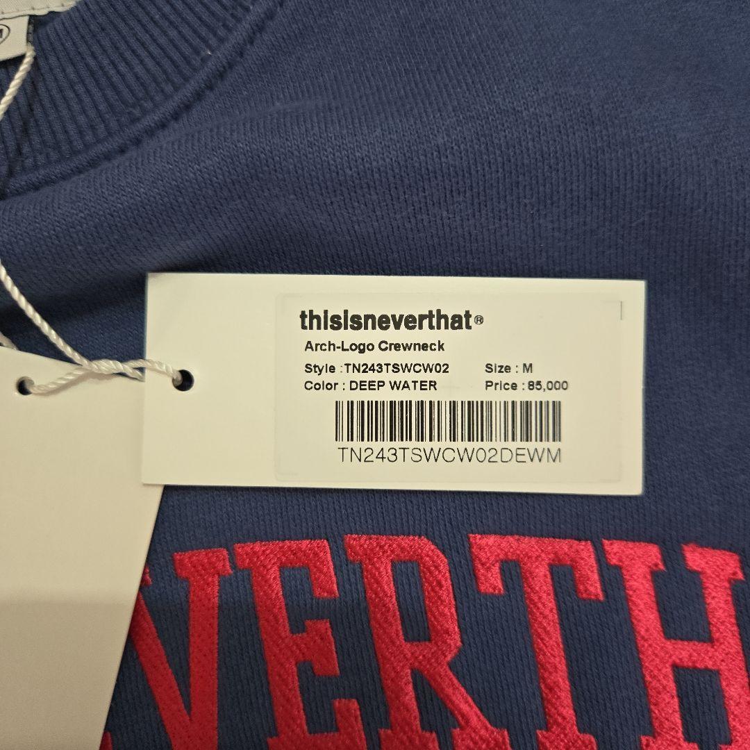 thisisneverthat ネイビー トレーナー