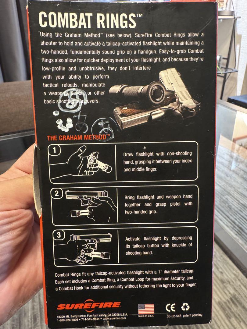 シュアファイア　SureFire コンバットリング　3個入り